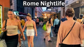 Best Nightlife of Rome Italy Trastevere [upl. by Dearman]