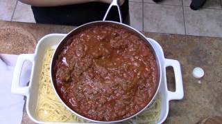 BAKED SPAGHETTI RECIPE  QUICK WEEKNIGHT DINNER  COOK WITH ME [upl. by Aloise]