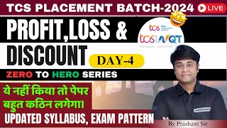 TCS 2024 Masterclass Day4 with Prashant Sir  Profit amp Loss Made EASY [upl. by Aniwde428]