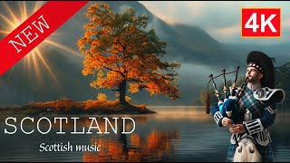 🔥Scotland from Above Beauty in 4K with Scottish Music [upl. by Annal]