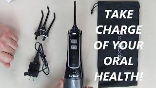 HIGH QUALITY Water Flosser Cordless Oral Irrigator Portable Rechargeable REVIEW [upl. by Ancell413]