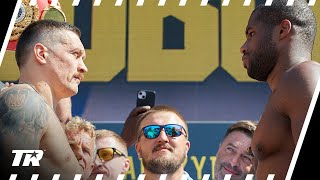 Oleksandr Usyk amp Daniel Dubois WeighIn for Unified Heavyweight Championship Fight  HIGHLIGHTS [upl. by Eentroc]