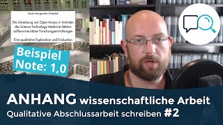 Anhang wissenschaftliche Arbeit  Experteninterview amp Qualitative Inhaltsanalyse [upl. by Eizzo]