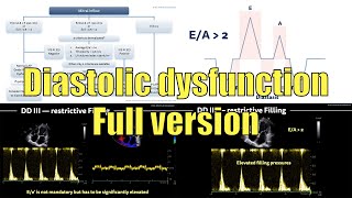 〖Echocardiography〗 Diastolic dysfunction full version 💘 [upl. by Hajidak]