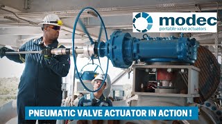 Pneumatic portable valve actuator in action [upl. by Akiraa]