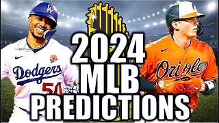 2024 MLB Predictions  World Series MVP Cy Young ROY amp More [upl. by Ahsinauq]