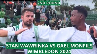 Stan Wawrinka vs Gael Monfils  Wimbledon 2024 2nd Round [upl. by Magnusson]