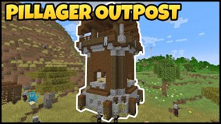 Where To Find PILLAGER OUTPOST In MINECRAFT [upl. by Ilyk681]