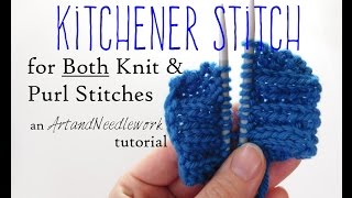 Kitchener Stitch for Both Knit and Purl Stitches [upl. by Darius]