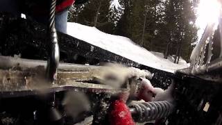 Stock Ice Scratcher vs The Duraflex Ice scratcher for snowmobiles [upl. by Elinnet]