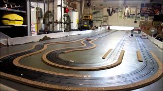 AFX race track testing t jets and mega G cars [upl. by Nosyrb]