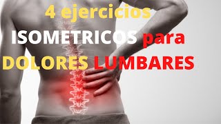 Ejercicios isométricos para HERNIA DISCAL LUMBAR [upl. by Ahseyn]