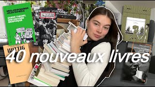 40 nouveaux livres pour réparer mon âme book haul [upl. by Chaffee]