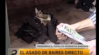 Cómo encender el fuego para un buen asado  Telefe Noticias [upl. by Dnamra803]