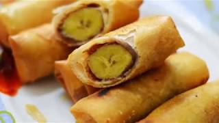 Resipi Banana Cheese Roll Dari Dapur Mahamahu [upl. by Yrallam895]