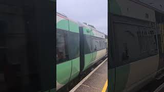 Class 377 leaving Portslade train [upl. by Ennayllek733]