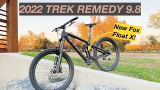 My 2022 Trek Remedy 98 Reveal  Initial Review New Fox Shock newbike [upl. by Anayad]