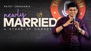 Newly Married  Stand Up Comedy By Rajat Chauhan 57th Video [upl. by Laumas732]