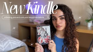 i got a kindle 📖 unboxing proscons  kindle unlimited recommendations ✨ [upl. by Biancha]