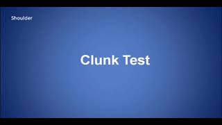 Clunk Test [upl. by Naerb654]