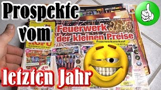 Silvester Vorfreude  Feuerwerk Prospekte vom letzten Jahr [upl. by Ydasahc]