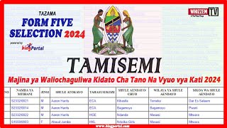 Jinsi Ya Kutazama Selection Za Kidato Cha Tano 20242025  TAMISEMI Form Five Selection 2024 [upl. by Jilli462]