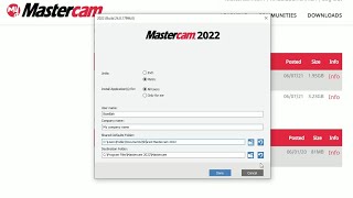 Part 1  Mastercam 2022  Download and Install [upl. by Enelrad545]