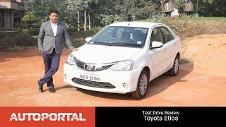 Toyota Etios Test Drive Review  Autoportal [upl. by Keppel]