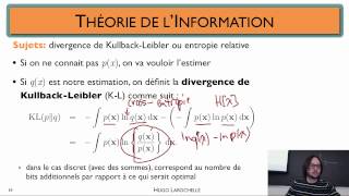 Apprentissage automatique 28  Formulation probabiliste  divergence KullbackLeibler [upl. by Eiuqnimod]