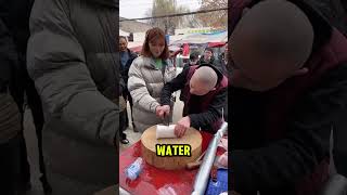 This Man Demonstrates The Sharpness of The Knife Hes Selling 😱 [upl. by Zephan284]