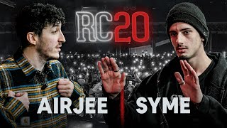 Rap Contenders 20  Airjee VS Syme [upl. by Ardnuasac]