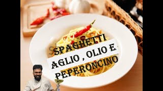 Spaghetti aglio olio e peperoncino come si preparahow to make spagetti [upl. by Ayanad]