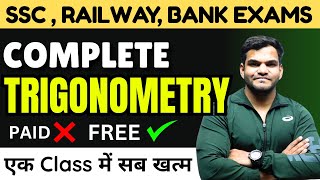 Complete Trigonometry In One Shot  Maths  Trigonometry For SSC Railway Banks  By Anant Sir [upl. by Jerry]