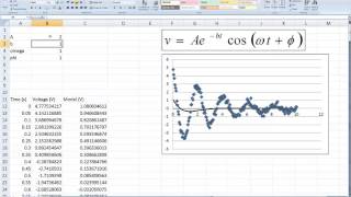 Nonlinear Model Fitting using Excel [upl. by Tilda]