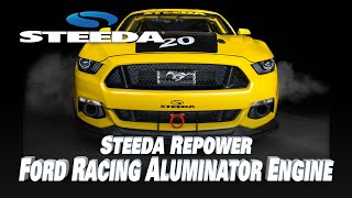 Steeda 20 Road Race Car Repower Ford Performance 52L Aluminator Engine [upl. by Annas680]