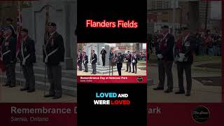 Flanders Field Remembrance Day Sarnia Ontario LestWeForget Canada [upl. by Hankins]