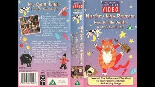 Nursery Play Rhymes Hey Diddle Diddle 1995 UK VHS [upl. by Dewayne]