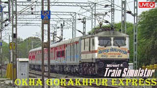 Journey In 15046 Okha Gkp Express  Msts Gameplay  Indian Railways  WRV11 Route [upl. by Yrrok]