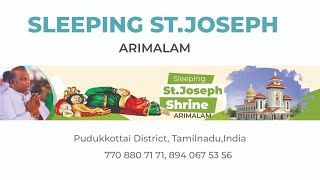 19 OCT 2024  Saturday Mass 1000 am Sleeping StJoseph Arimalam Shrine Live [upl. by Nwahs]