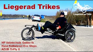 Liegerad Trikes  Stärken und Schwächen HP Velotechnik Gekko  Hase Kettwiesel  AZUB TiFly X [upl. by Atirys]