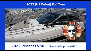 US Premiere Full tour of the new Princess V50 Is it the ultimate 50foot luxury cruiser [upl. by Millian]