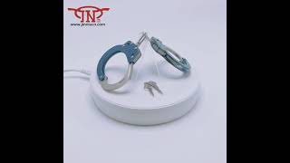 Blue color double lock handcuffs [upl. by Onid]