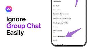 How To Ignore Group Chat In Messenger 2024 [upl. by Sally912]