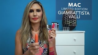 MAC Rossetti Limited Edition GIAMBATTISTA VALLI  Swatches [upl. by Eus]