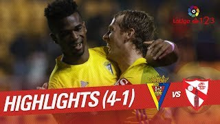 Resumen de Cádiz CF vs Sevilla Atlético 41 [upl. by Alton]