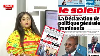 Revue des titres avec Mamy Samb de ce mercredi 4 décembre à la une DPG de Sonko en cours [upl. by Aiderfla]