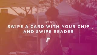 PayPal Chip and Swipe card reader How to swipe a card [upl. by Mitran]