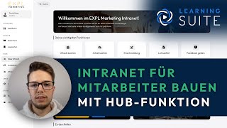 So baust du ein Intranet für deine Mitarbeiter HubFunktion in LearningSuite [upl. by Westland]