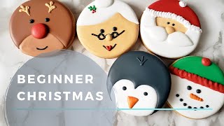 Easy Beginner Christmas Cookie Tutorial [upl. by Nadya354]