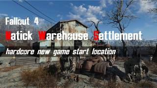 Fallout 4 Natick Warehouse Settlement by SKK [upl. by Ehsom]